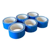 Kortpack - PP-acryl tape - Blauw - 50mm x 66mtr - 6 rollen - Verpakkingstape - Low noise tape - (020.0818)