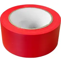 Kortpack - Vloermarkeringstape 50mm breed x 33mtr lang - Rood - 1 Rol - Vloertape - Signalisatietape - (021.0429)