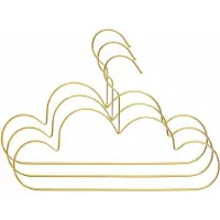Atmosphera Kledinghanger Wolk - 15x - goud - kinderen - hangers - kinderkamer