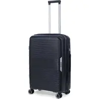 Travelz Swinger middenmaat koffer 67cm met Expander- Sterke Lichtgewicht Trolley 75 ltr met TSA-slot - Zwart
