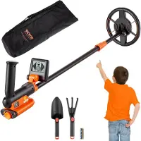 Vevor Metaaldetector Kit voor Kinderen Multifunctionele Professionele Metaaldetector met 2 Modi Waterdichte 15,2 cm Diepere Spoel met Schop en Draagtas