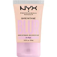 Nyx Professional Makeup Bare With Me Blur Tint 01 Bleke Foundation