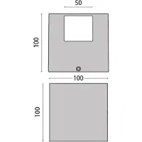 Performance In Lighting LED-wandlamp buiten, alu / grijs / zink, Hal, Aluminium, LED wandlamp buiten