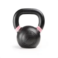 ZEUZ Kettlebell 8 KG – Fitness, Crossfit Sport Set – Gewichten - Conditie & Krachttraining – Gietijzer – Roze