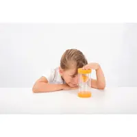 TickiT zandloper educatief speelgoed 10 minuten oranje.