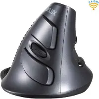 Delux - M618 GX - Draadloos Muis - USB Aansluiting - Anti-RSI - Ergonomisch - Verticale Muis - 800 1000 1600 DPI - Verwijderbare Polssteun - 6 Knoppen - Plug-in Play - Rechtshandig