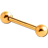 Lucardi Stalen helixpiercing goldplated bol