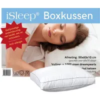ISleep Boxkussen - Dreampearls - 50x60x10 cm - Wit