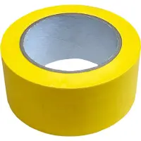 Kortpack - Vloermarkeringstape 50mm breed x 33mtr lang - Geel - 1 Rol - Vloertape - Signalisatietape - (021.0426)