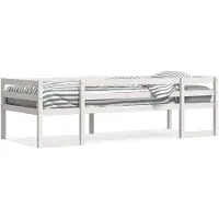 vidaXL Kinderbedframe massief grenenhout wit 90x200 cm