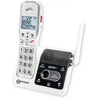 Geemarc Telecom Geemarc AmpliDECT 595 ULE: draadloos versterkt telefoon voor mensen met gehoorverlies, 50 dB versterking - compatibel met intercomsystemen - Duitse versie