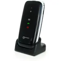 Geemarc Telecom CL8700 Senior mobiele telefoon 4G met camera (4", 4G), Sleutel mobiele telefoon, Zwart