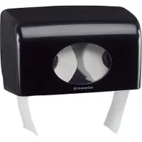 Aquarius toiletpapierdispenser kleine rol kunststof zwart wandmontage