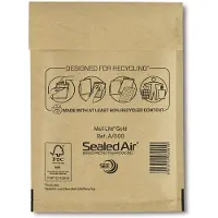 Sealed Air Zak-enveloppenpen A/000 Goud Zonder Venster 110 (B) x 160 (H) mm Kleefstrip 100 Stuks