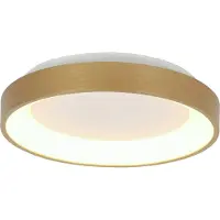 Steinhauer Plafondlamp Ringlede 28cm Goud rond dimbaar 1600 lumen