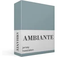 Ambiante jersey hoeslaken - Lits-jumeaux - Blue