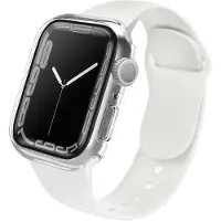 Uniq Legion Case voor de Apple Watch 7 / 8 / 9 - 45 mm - Dove (Clear)