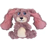 Kong scrumplez bunny pluche met piep roze 21x28x8 cm