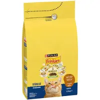 Friskies 1,5kg PURINA Gesteriliseerd Kat met kalkoen, kip en groenten