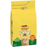 Friskies 3x1,5kg PURINA Indoor kattenvoer met kip, kalkoen en groenten droog