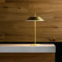 Vibia Design tafellamp Mayfair, dimbaar, messing / goud, Hal, metaal, Design, tafellamp