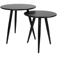 Puur Dals bijzettafel set zwart