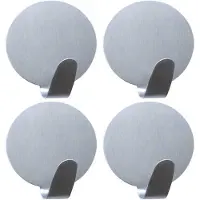 TATKRAFT BAND - Zelfklevende Ophanghaak Set Silver, 4 stuks