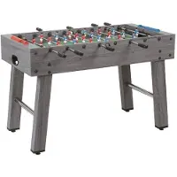 Garlando F-2 Tafelvoetbal Grijs Eiken - Doorlopende Stangen