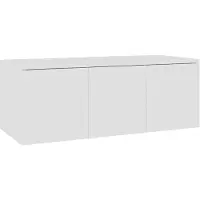 vidaXL Tv-meubel 80x34x30 cm bewerkt hout wit