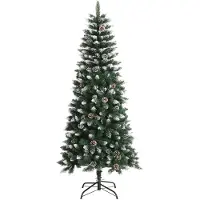 vidaXL Kunstkerstboom met standaard 150 cm PVC groen