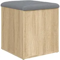 vidaXL Opbergbank Sonoma Eiken 42x42x45 cm Bewerkt Hout