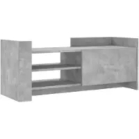 vidaXL Tv-meubel 100x35x40 cm bewerkt hout betongrijs