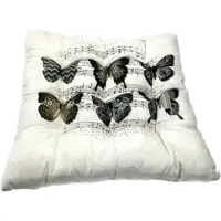 Madison zitkussen Toscane 46x46 cm Butterlfy taupe
