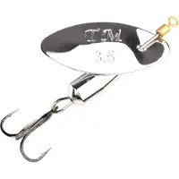 Spro Spinner La Tournante 2.50gr - 50mm - Treble Haak 12 (incl Single Haak 8) - Kleur : Silver