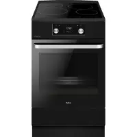 Amica ACI605RN Inductiefornuis 50 cm breed - Katalyse -65 L - Klasse A - Matzwart