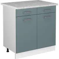 Vicco R-Line Keukenonderkast – 80 cm, WB Marmer Blauw-grijs