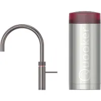 Quooker Fusion Round met COMBI boiler 3-in-1 kraan gunmetal