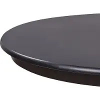Beliani AKRON - Ronde tafel-Zwart-MDF