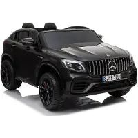 Lean cars Kindervoertuig Mercedes GLC 63S, zwart gelakt, model MP4