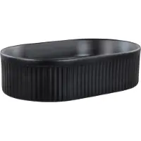 Beliani GELDO - Wastafel - Zwart - 49 x 31 cm - Keramiek