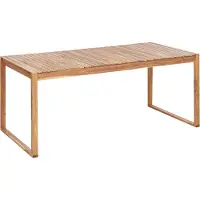 Beliani SASSARI II - Tuintafelset-Lichte houtkleur-FSC gecertificeerd acaciahout