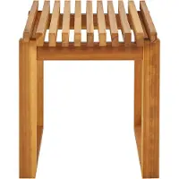 Beliani BELLANO - Bijzettafel - Lichthout - Acaciahout