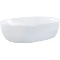 Beliani OMOA - Wastafel - Wit - 48 x 34 cm - Keramiek