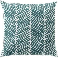 Dutch decor - DEAN - Buiten Kussenhoes 45x45 cm - waterafstotend en uv-bestendig -gestreept - Sagebrush Green - wit en g
