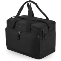 Bagbase Grote strand/camping koeltas model Bali - 40 x 26 x 28 cm - 2 vakken - zwart - Koeltas