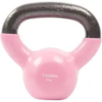 Toorx Kettlebell - Vinyl - Gekleurd 4 kg - Roze
