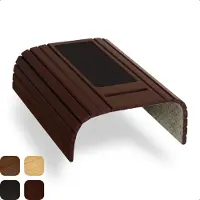 Tuko Armleuning Dienblad - Kersenbruin - Duurzaam bamboe - Flexibel - Anti slip - Telefoonhouder - Beschermende coating - Organizer - Bank - Zetel - Sofa - Banktafel