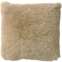Dutch decor - FLUFFY - Kussenhoes 45x45 cm - superzacht - effen kleur - Pumice Stone - beige