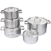 Habonne King pannenset 5 delig rvs