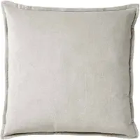 Dutch decor - CAITH - Kussenhoes 50x50 cm - 100% katoen velvet - Micro Chip - lichtgrijs